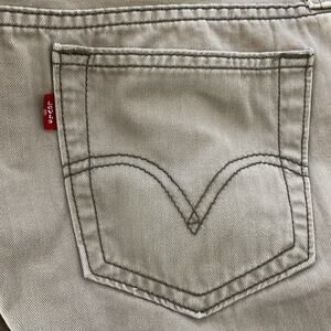 Levis Tan Pinstripe Y2K Jeans 31" Inseam Size 12